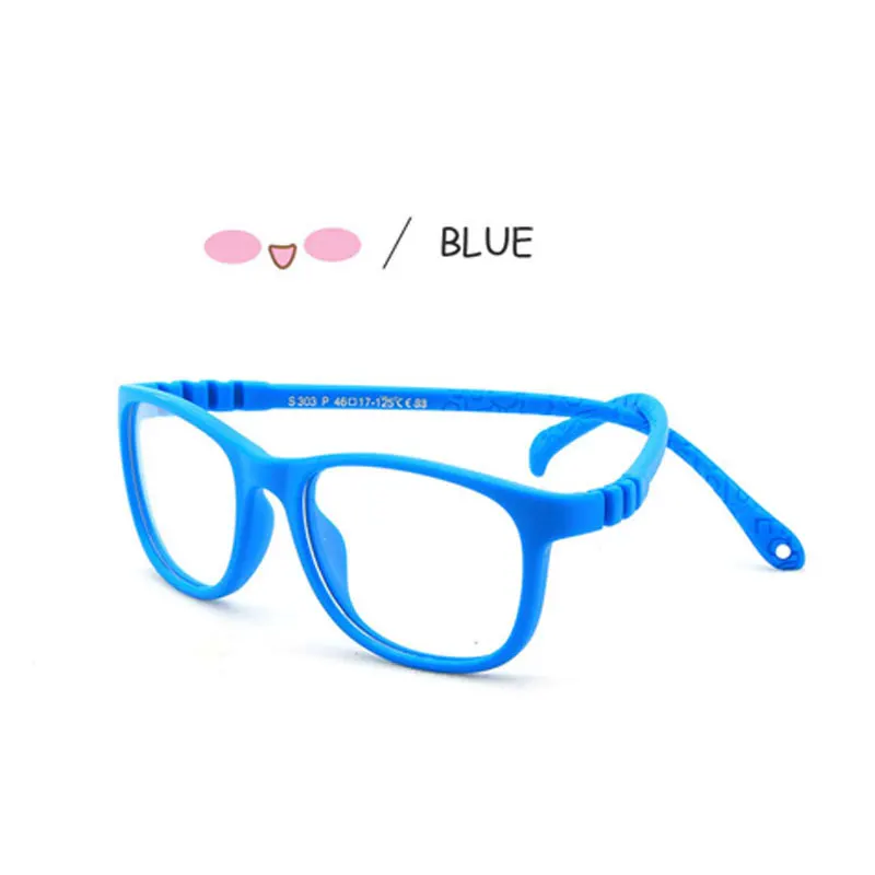 

Square Glasses Kids Blue Light Blocking Boy Girl Flexible Optical Frame Prescription Eyeglasse Anti Reflective TR90 Computer UV4