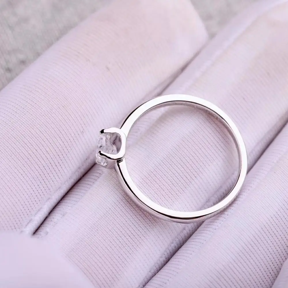 Женское серебряное кольцо CASHOU42 обручальное из стерлингового серебра 925 пробы с