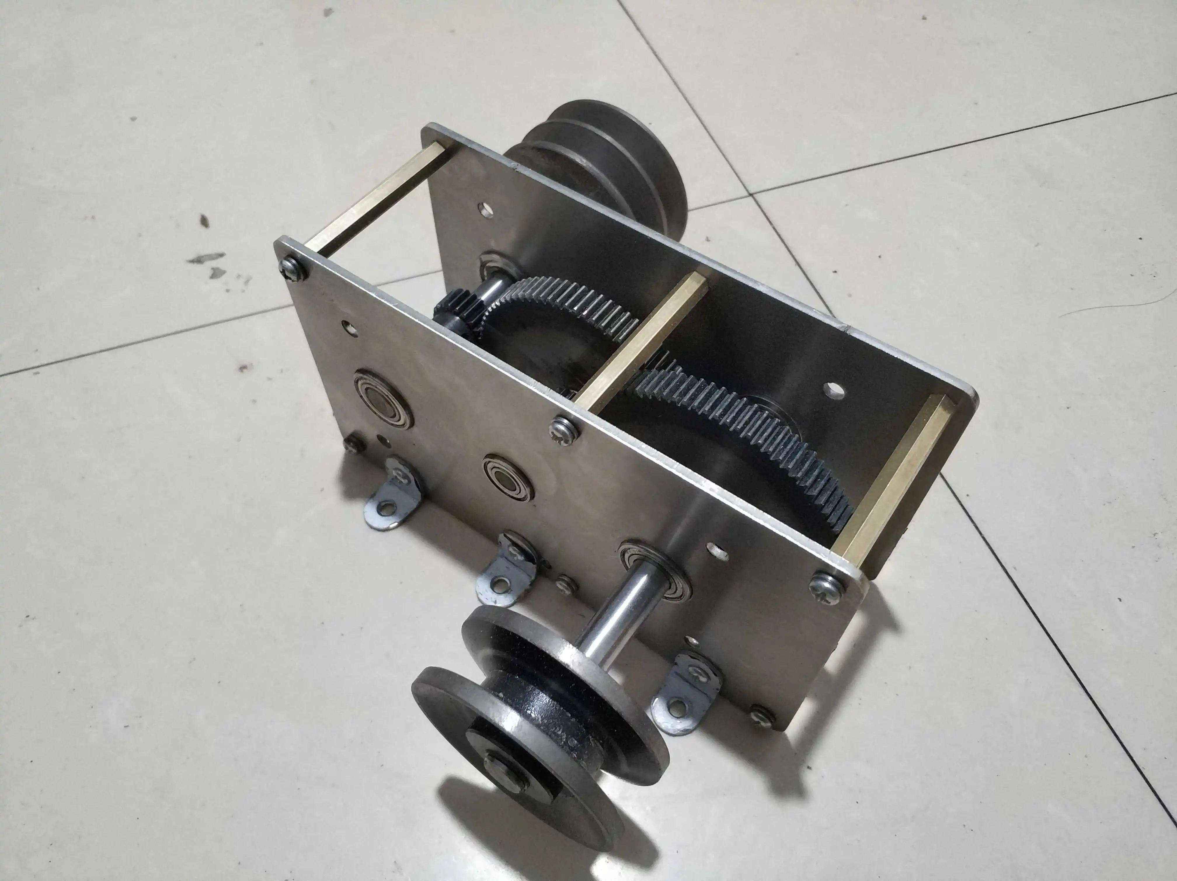 Коленчатый генератор Заводной Редуктор diy гидравлический приводной шкив коэффициент увеличения скорости Коробка передач может быть настроена 1: 22