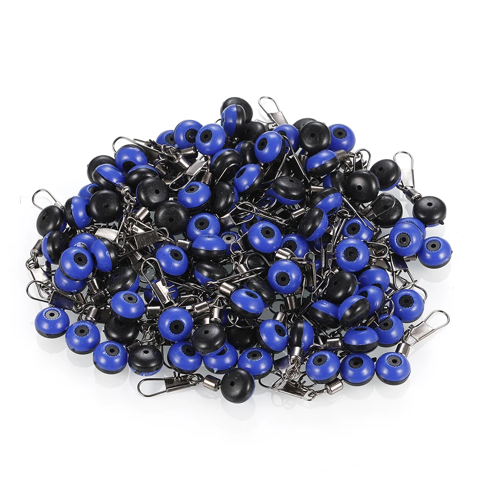 50/10PCS Fishing Float Bobber Stops Space Beans Swivel Connectors Wobbler Sea Fishing Saltwater Metal Plastic Tools Accessories