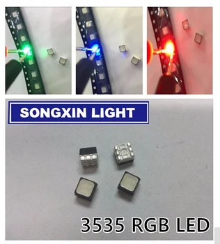

500pcs smd 3535 led rgb PLCC6 3-IN-1 SMD LED Full Color LED 3535 RGB 3-CHIP Outdoor Full-Color Video Screen