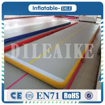 

Air Tumbling Mat, 8inches Thickness Length 23ft Inflatable Gymnastics Air Track Mat, Air Floor Mat with Electric Air Pump