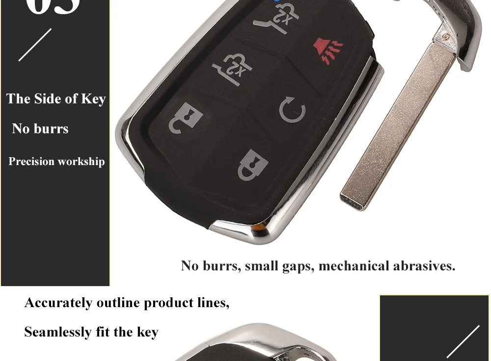 Keyforkess 4/5/6 pulsante Smart Remote Key Fob per Cadillac ESCALADE /ESCALADE ESV 2015-2019 XTS CTS CT6 ATS HYQ2EB HYQ2AB 15 Keyforkess 4/5/6 pulsante Smart Remote Key Fob per Cadillac ESCALADE /ESCALADE ESV 2015-2019 XTS CTS CT6 ATS HYQ2EB HYQ2AB - Hb272e9f5c7c04e13be873b147a49c4cbQ