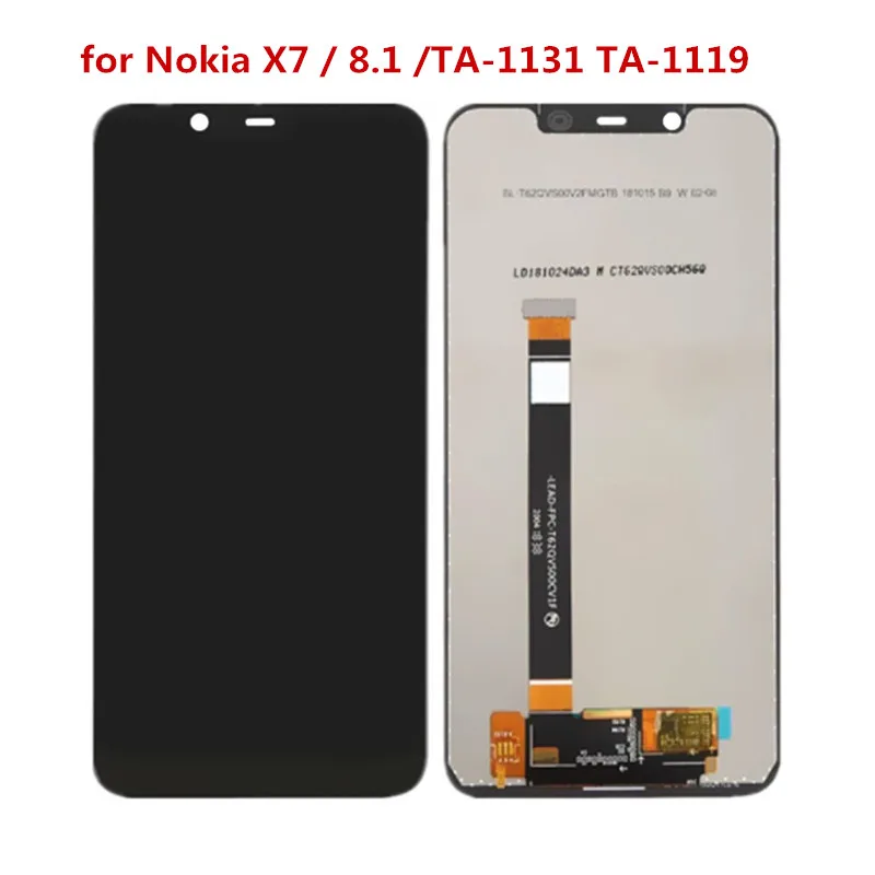 

100%original LCD Screen LCD Screen and Digitizer Full Assembly for Nokia X7 / 8.1 /TA-1131 TA-1119 Display Replacement