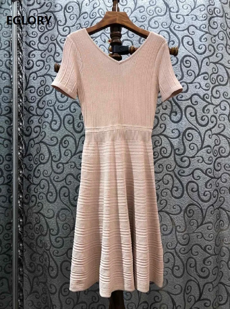 ^Cheap High Quality Knitted Dress 2020 Spring Summer Sweater Dress Women V-Neck Hollow Out Back Short Sleeve Pink Black Dark Blue Dress ^Cheap High Quality Knitted Dress 2020 Spring Summer Sweater Dress Women V-Neck Hollow Out Back Short Sleeve Pink Black Dark Blue Dress
