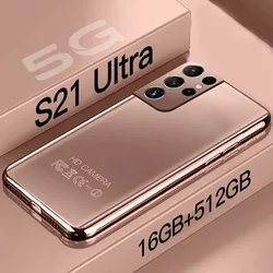 Global Version S21 Ultra Mobile Phones Android Celular 16GB+512GB 4G/5G Smartphones Unlocked Cellphones Dual Card Smart Phone