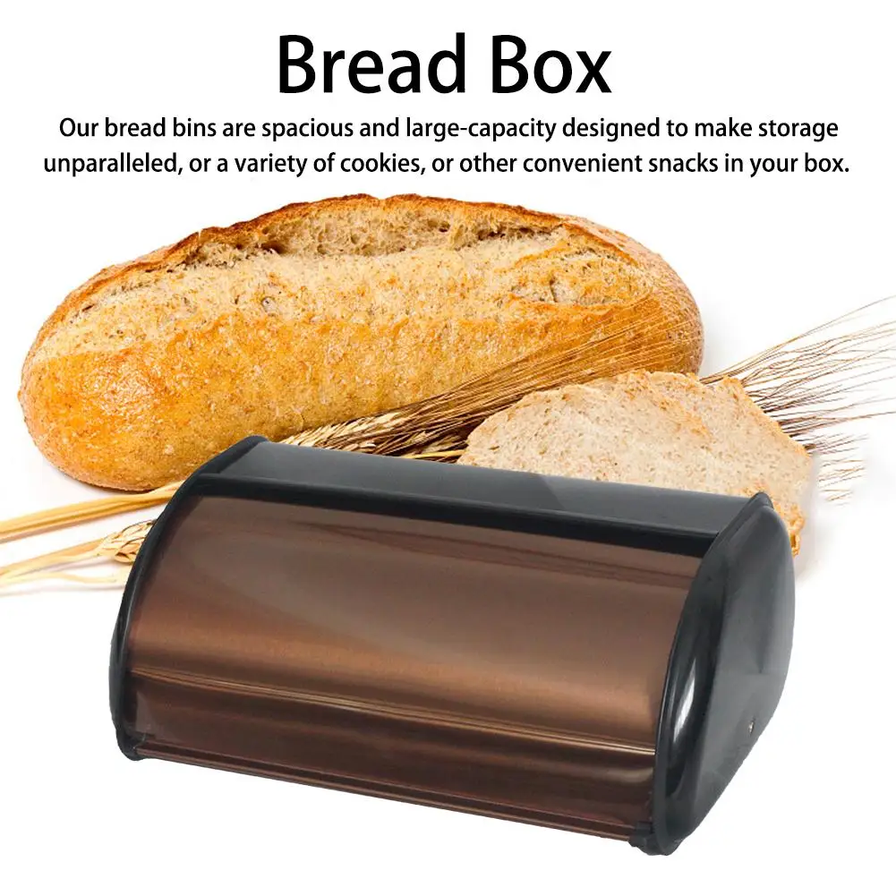 

Stainless Steel Drum Type Bread Box Metal Kitchen Storage Box For Hotels Homes Office Buildings Public Facilities