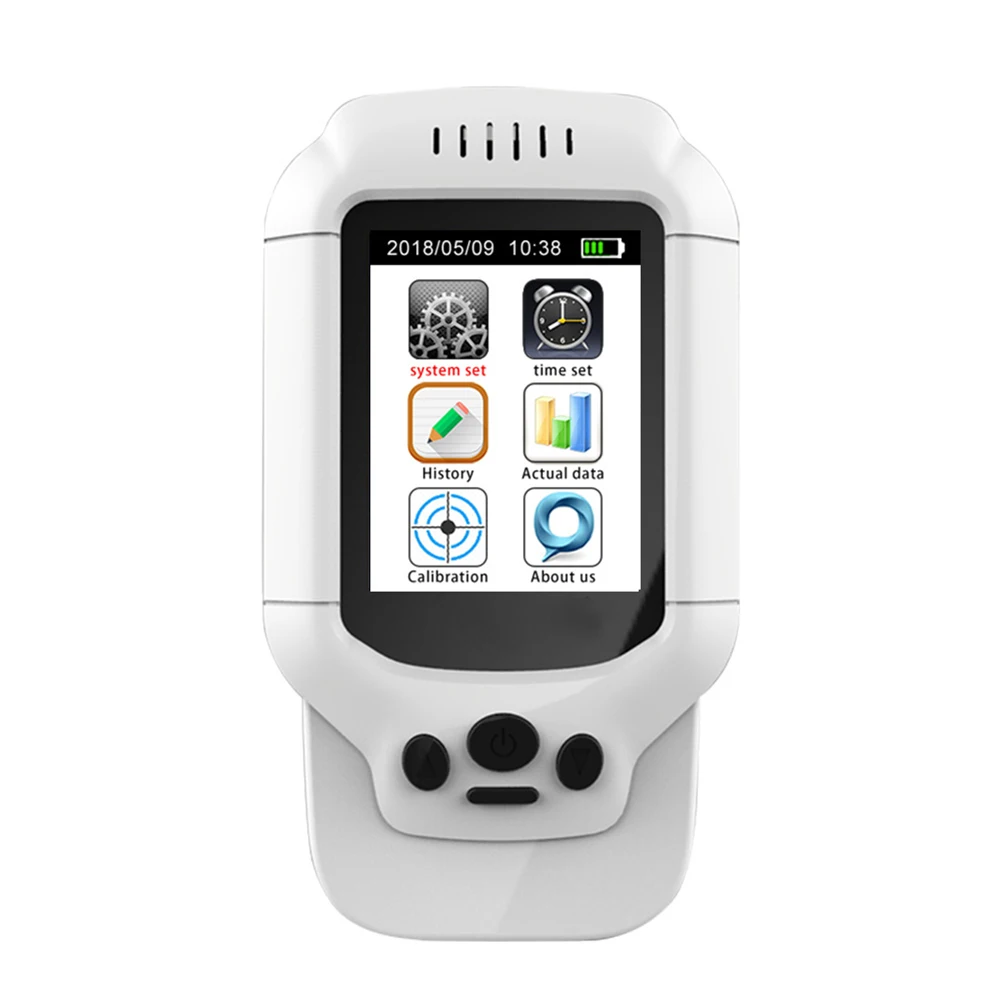 

Accurate Tester Detector USB Port Temperature Home Rechargeable Analyzers PM 2.5 Hospital Air Quality Monitor Humidity Office