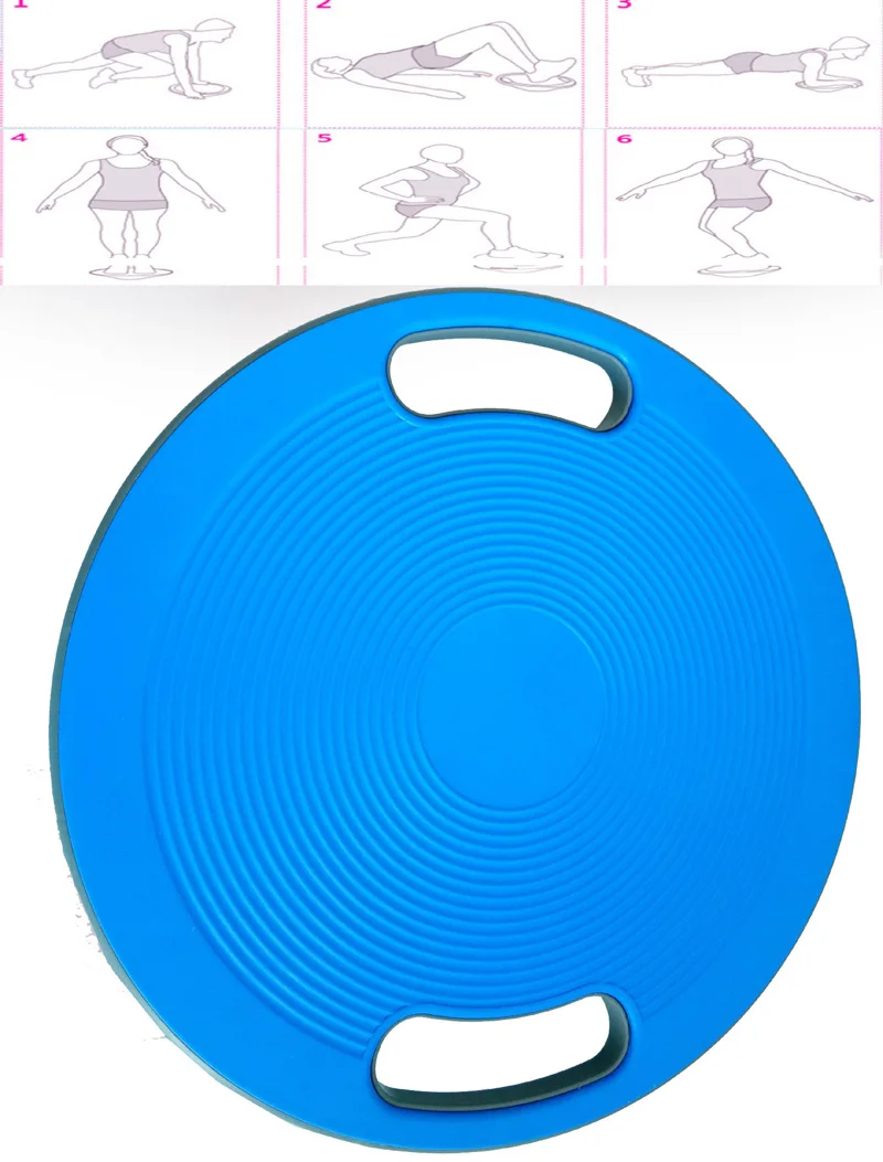 Нескользящая балансировочная доска Yoga Wobble Bear Stability Disc Waist wriging Round Plate Sports Талия скручивающий тренажер glide диски