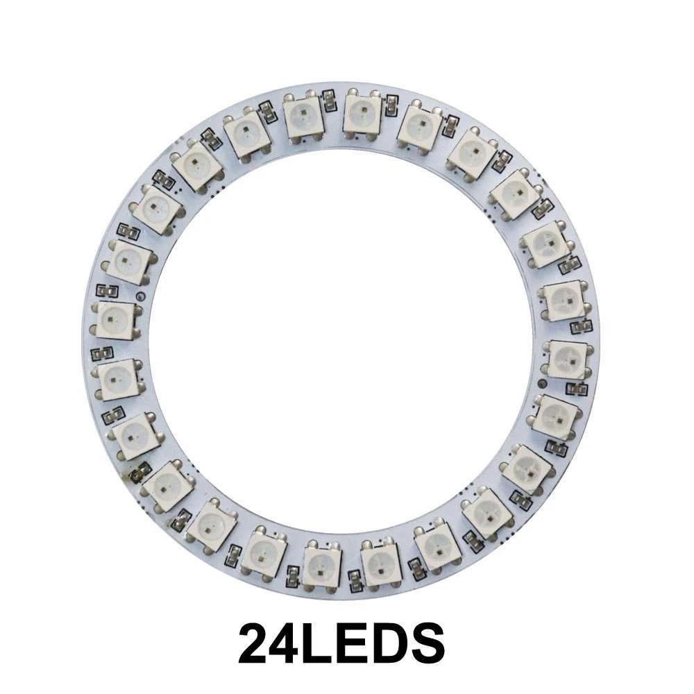 Vibrant LED Pixel Light Ring with Individually Addressable LEDs