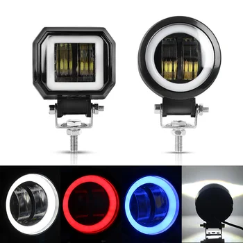 

AILEO 6D Lens Round Square Led Work Light 12V Daytime running lights For Car 4WD ATV SUV UTV Trucks 4x4 Offroad Motorcycle Auto