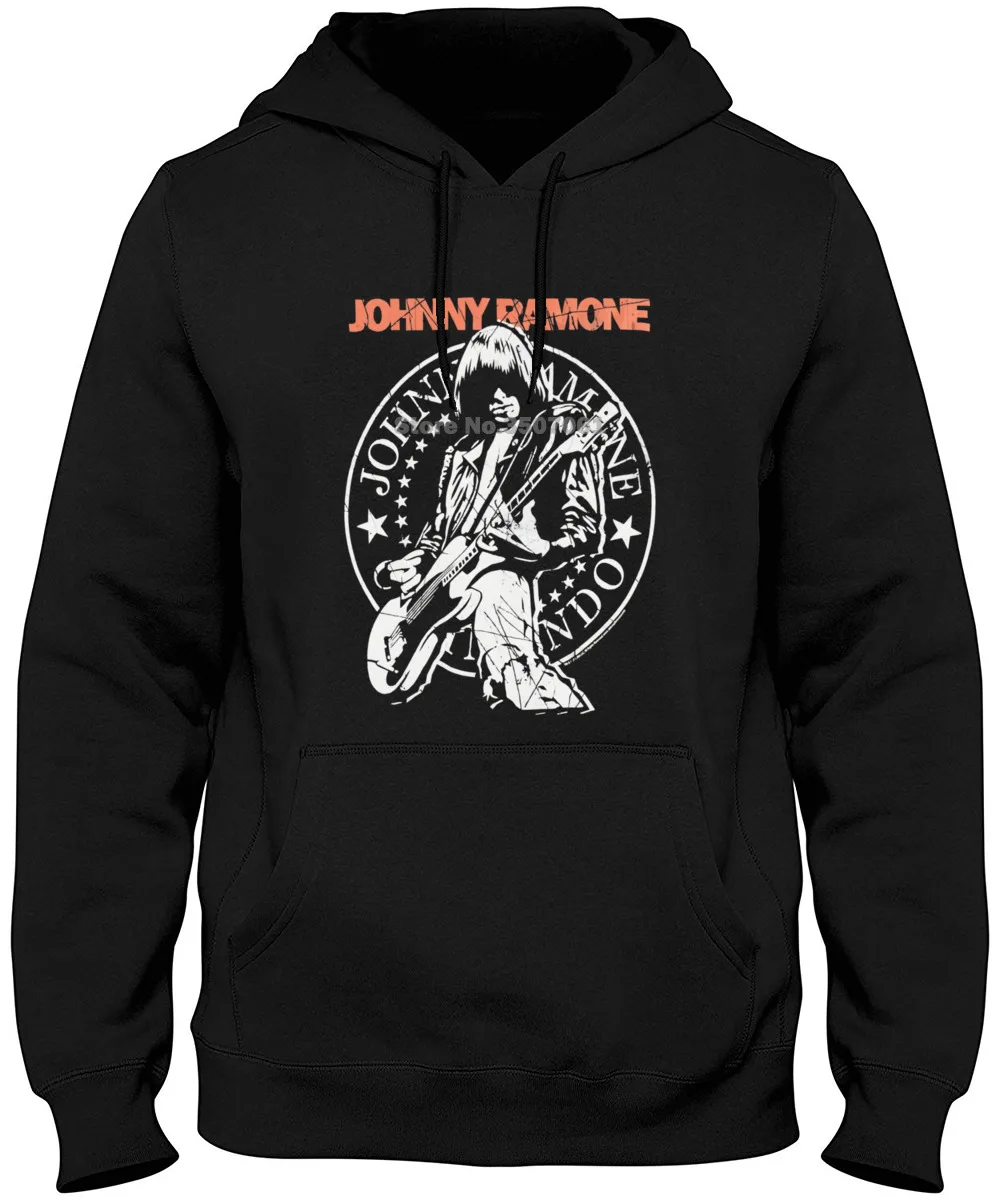 

O Neck s Male Low Price Steampunk The Ramones Johnny Ramone Rock Music Mens Black Hoodies & Sweatshirts