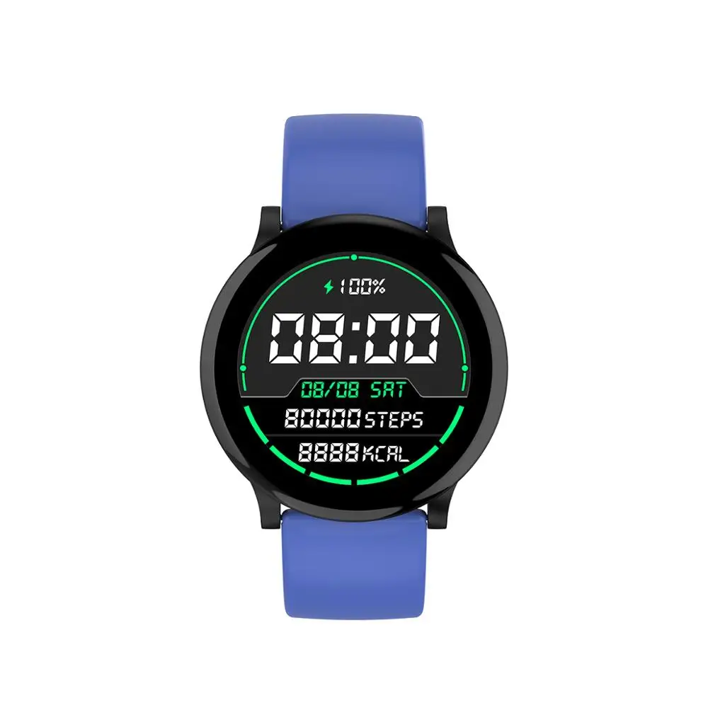 LEMFO W9 женские Смарт-часы мужские несколько спортивных режимов Смарт-часы IP68 фитнес-трекер Bluetooth Музыка сообщение Push - Цвет: black  silicone