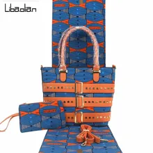 Esewing Анкара африканская восковая сумка наборы с Африканский настоящий голландский воск ткань одежда швейная ткань хлопок для свадебной моды F12-2