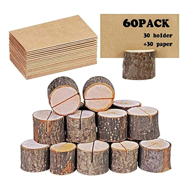 

Wedding Place Wooden Card Holders Table Number Stands for Garden Decoration