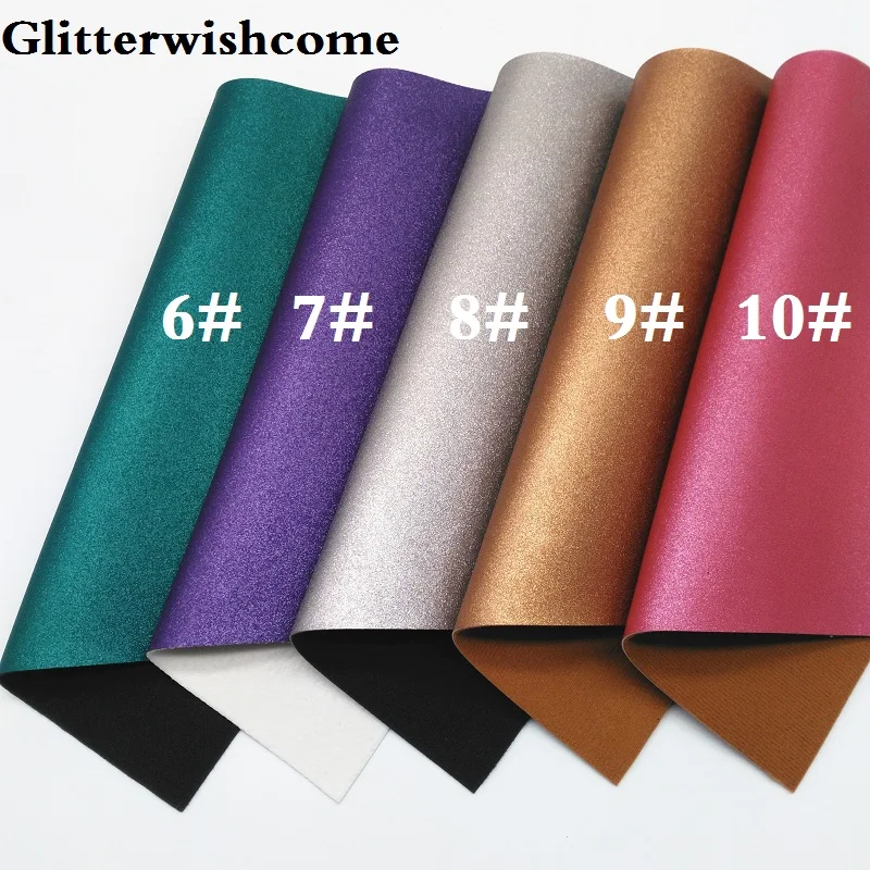 Glitterwishcome 21X29 см А4 Размер синтетическая кожа, металлическая кожа, искусственный винил из искусственной кожи для бантов, GM051A