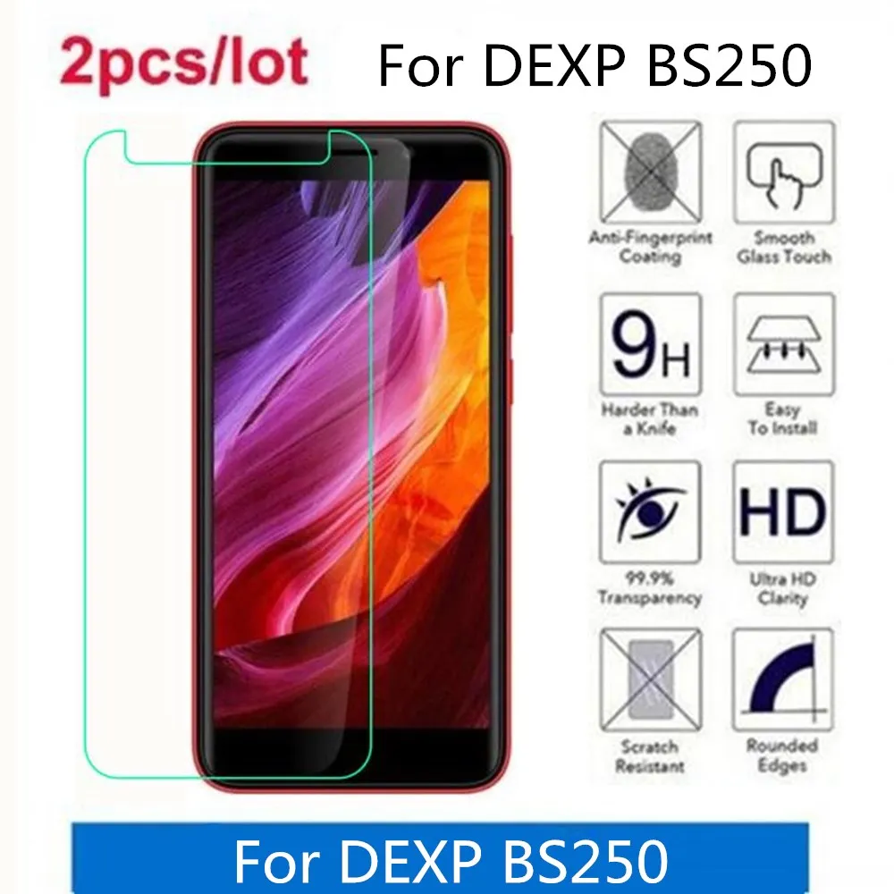 Закаленное стекло для DEXP BS250 2.5D Premium Защитная пленка экрана защитная | Мобильные