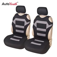 2 Pieces Set T Shirt Design Front Car Seat Cover Universal Fit Car Care Coves Seat Protector for Car Seats Polyester Fabric 1