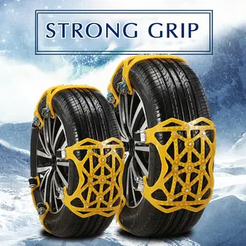 

Vehemo Strap Belt Skidproof Chains Snow Chain Tire Anti-Skid Chain Car Wheel Universal Emergency