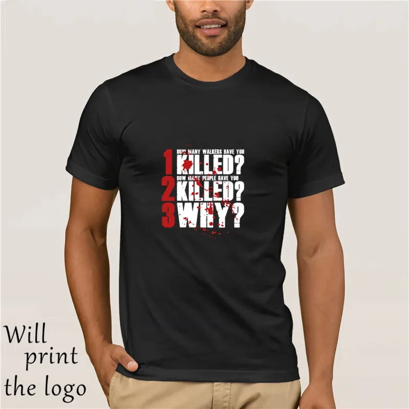 The 3 Questions T-Shirt - Inspired by Walking Dead Zombie Rick Grimes Walkers |