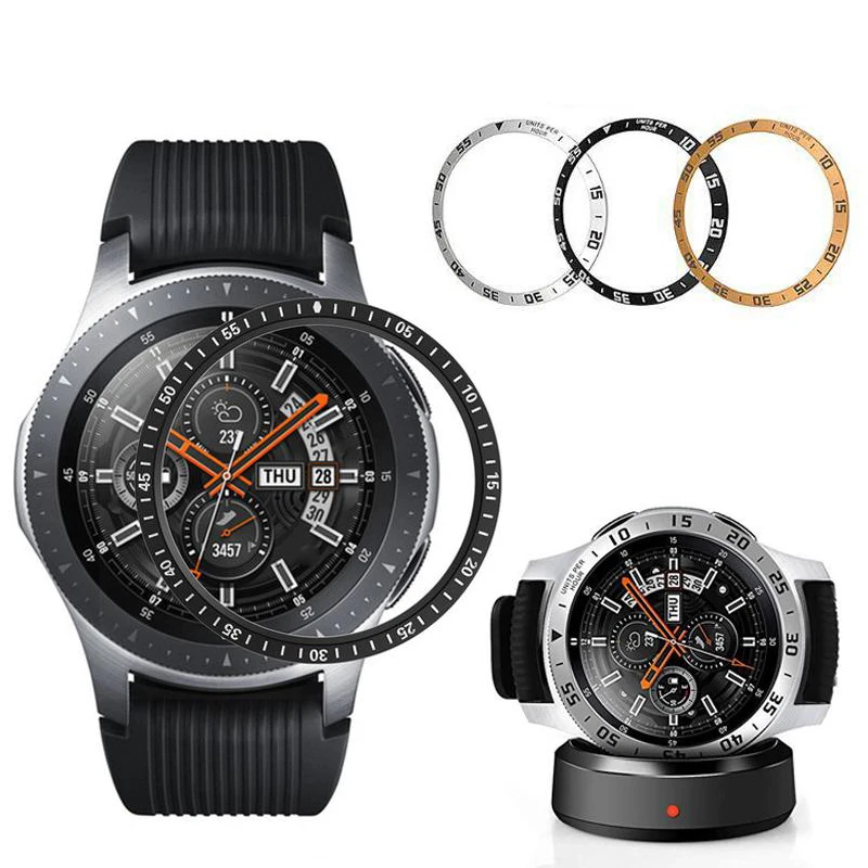 Подходит для часов Samsung Gear S2 S3 Classic Frontier Galaxy Watch 46 мм 42 металлическая защитная рамка