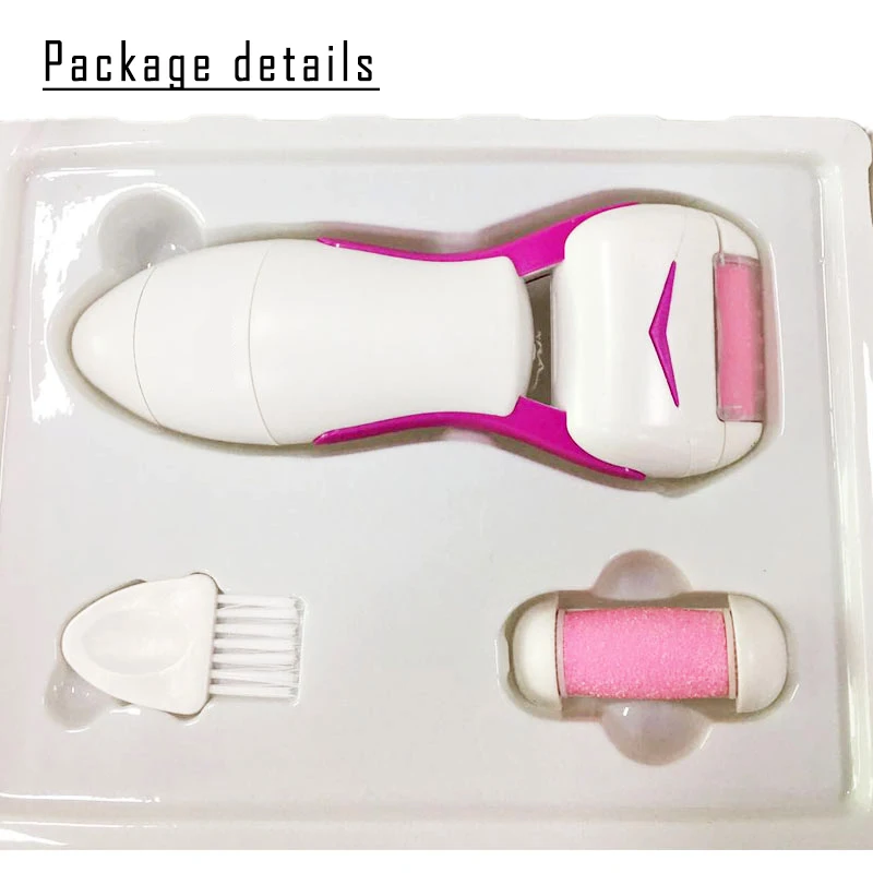 Электрический педикюрный аппарат, портативный пилочка для ног, инструмент для ухода за ногами, удаляющий омертвевшую кожу мозолей на каблуках(синий или розовый