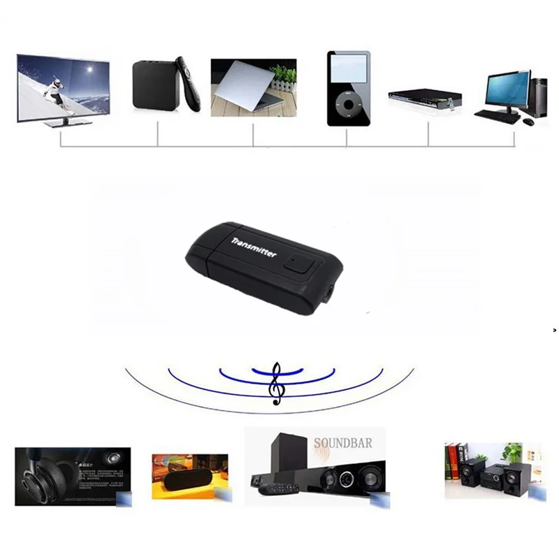 ТВ компьютер аудио Bluetooth передатчик Bluetooth адаптер беспроводной Bluetooth аудио передатчик Авто аксессуары XC-131