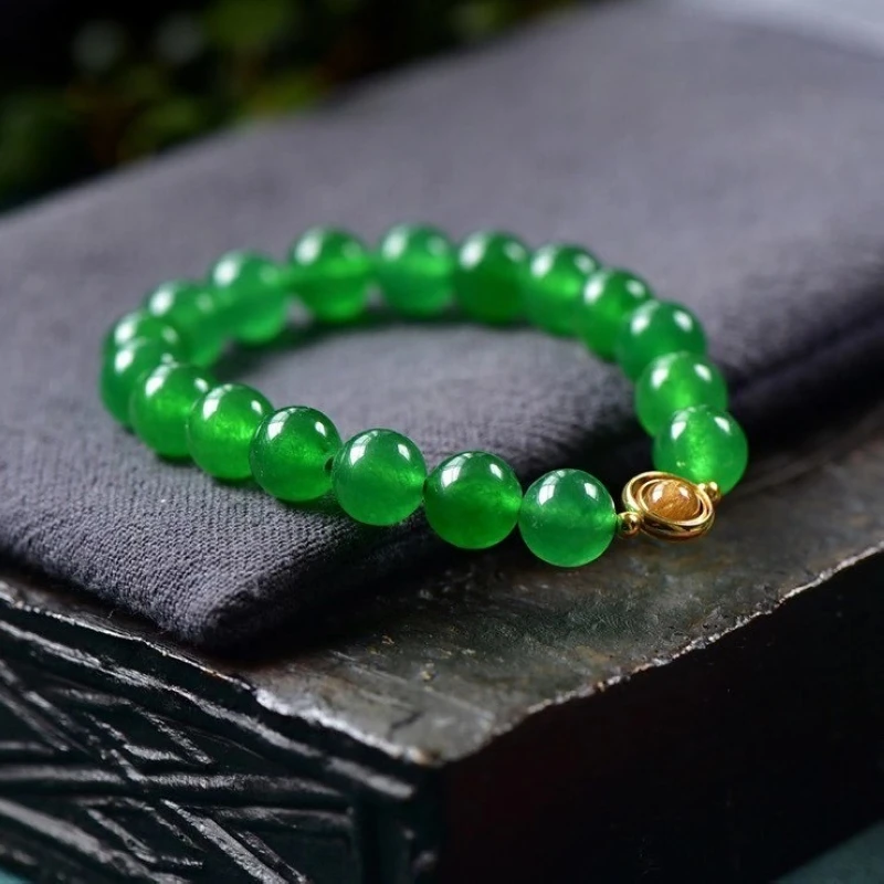 色クリソプレーズブレスレット天然石ブレスレットdiyギフト用クリスタルヒーリングストーンラッキー愛好家 Bracelets Bangles Aliexpress