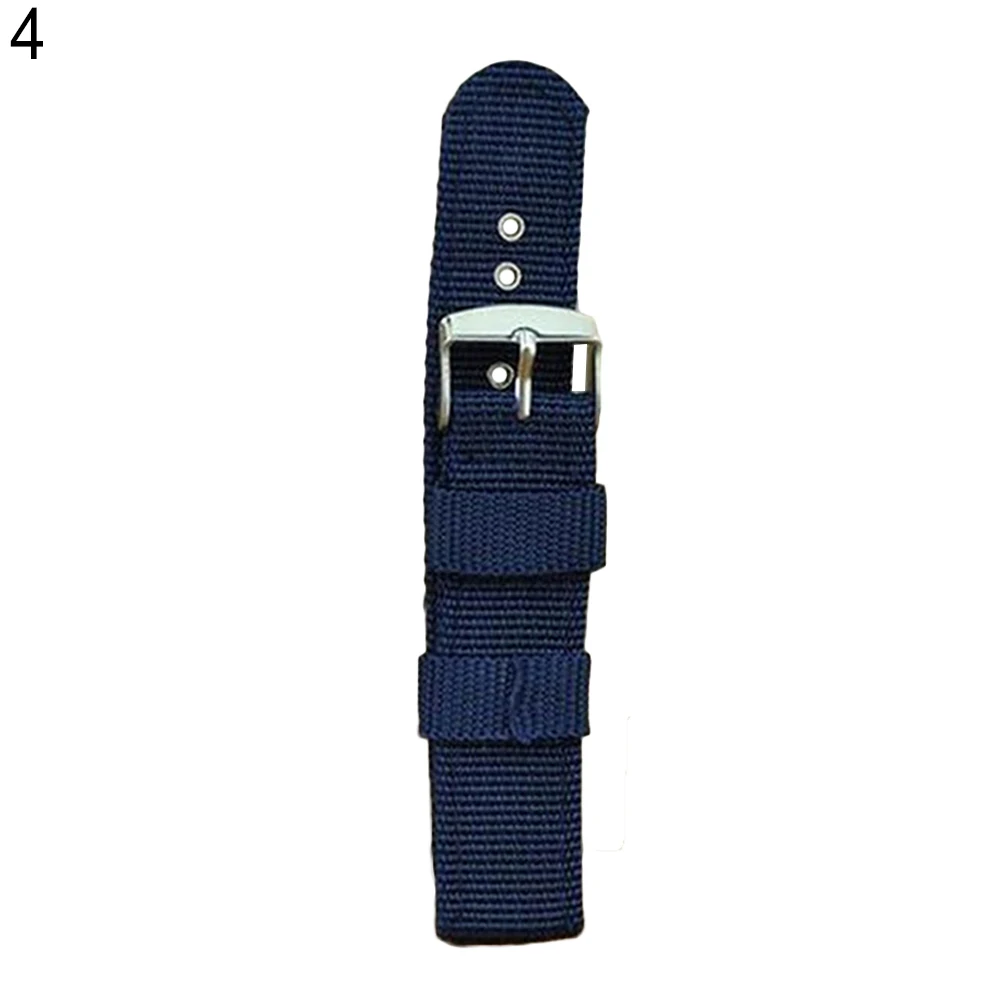 Ремешок для часов армейский нейлоновый водонепроницаемый ремешок для наручных часов 18 мм 20 мм 22 мм 24 мм сменный мужской Т-образный ремешок рождественский подарок для женщин и мужчин - Цвет ремешка: Navy Blue 20mm