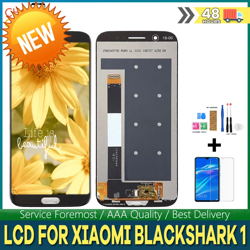 100% оригинал 5 99 &quotЖК-экран для Xiaomi BlackShark 1 ЖК-дисплей SKR-A0 сенсорный экран