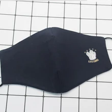 Многоразовая маска из чистого хлопка, противозапотевающая маска для рта, Ветрозащитная маска для лица Kpop, моющаяся маска для мужчин и женщин