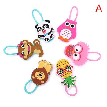 

Cartoon Silicone Mini Hand Sanitizer Holder Travel Portable Safe Gel Holder Hangable Liquid Soap Dispenser Containers for Kids