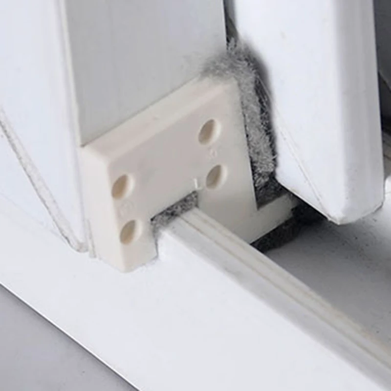 4pcs Sliding Window Buffer Block Up and Down Track Sealing Wind-proof Brush Strip Door Sound Insulation Pad Home Warm