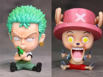 

New Anime Luffy Franky ONE PIECE Roronoa Zoro Tony tony Chopper Jinbe Usopp Nami Brook Sanji PVC Action Figure Model Toys Gift