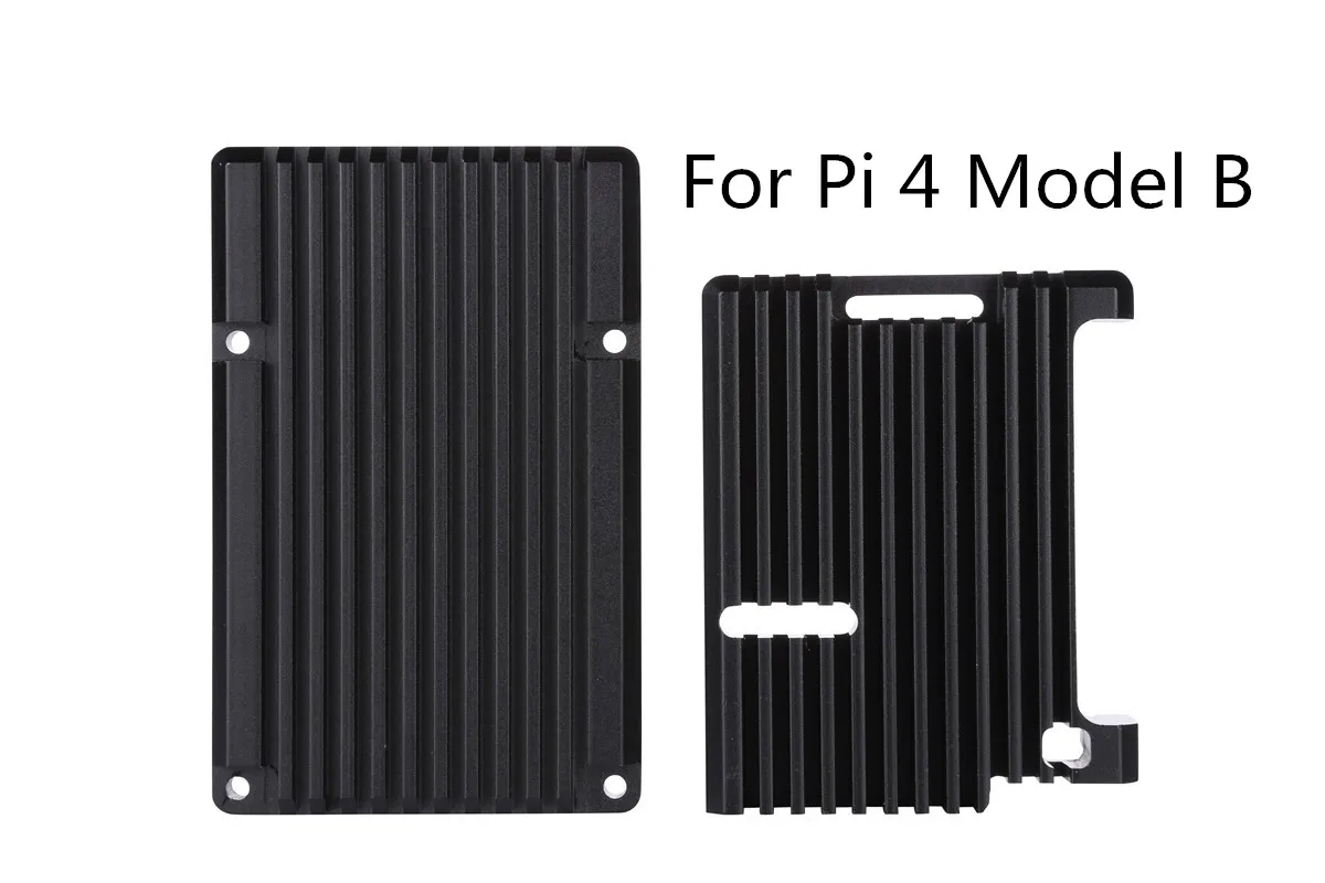 Pi 4 Without Fan Raspberry Pi CNC чехол из алюминиевого сплава корпус охлаждающий вентилятор теплоотвод для Raspberry Pi 4 Модель B 3B 3B - Цвет: Pi 4 Without Fan