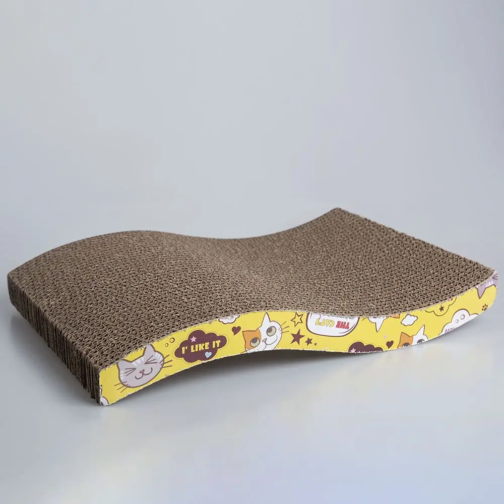 Интерактивная коготь царапин доска Когтеточка обучение картон котенок коврики