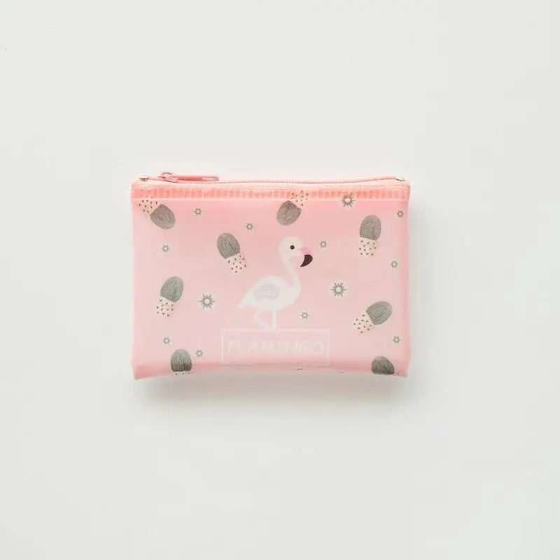 Mini Pink Flamingo Kawaii креативный Фламинго A4/A5/B6/мини Водонепроницаемый Настольный Органайзер Сумка для документов папка для файлов ПВХ жесткий чехол для хранения канцелярских принадлежностей - Цвет: Mini Pink Flamingo