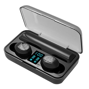 

TWS Wireless LED Display Headset Bluetooth V5.0 Headphone IPX7 Waterproof Touch Button Stereo Earbuds With 2000mAh Power Bank