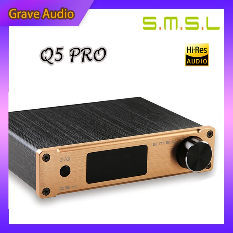 Цифровой усилитель мощности SMSL Q5 PRO 2x50 Вт 192 кГц/24 бит USB оптический коаксиальный