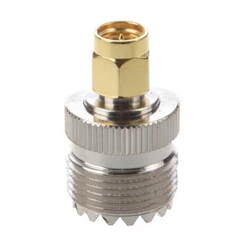 

UHF SO-239 SO239 Female to SMA Male Plug Connector Coaxial Adapter