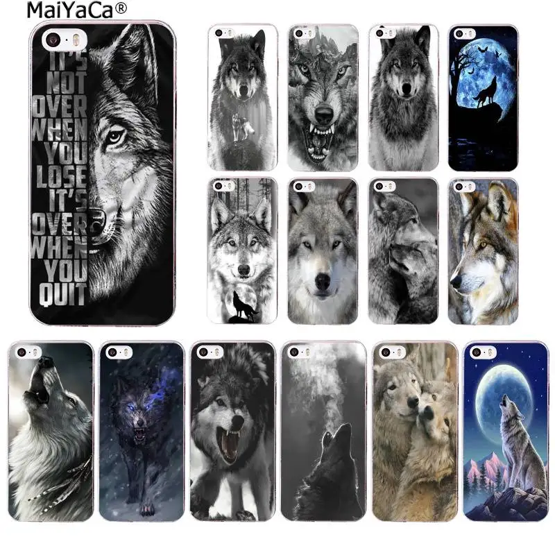 MaiYaCa Classic Cool Wolf Hipster Phone Case Cover for iphone SE 2020 11 pro XS MAX 8 7 6 6S Plus X 5 5S XR | Мобильные телефоны и