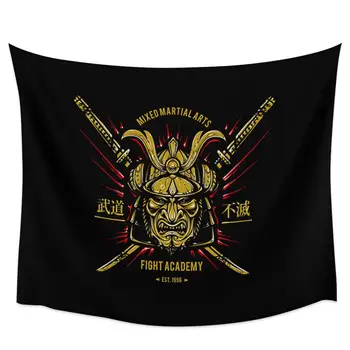

Goohome Dark Japanese Samurai Bushido Wall Hanging Tapestries Tapestry Coverlet Curtain Blanket Bedding Throw Sheet Towel
