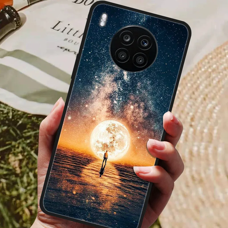 For Huawei Nova 8i Case Nova8i Cute Silicone Case Soft Slim Fundas For Huawei Nova 8i New Phone Cases nova8i 8 i Cover Bumper neck pouch for phone