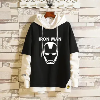 

cosplay costume movie anime avengers iron man superhero casual unisex stitching hoodie sweater