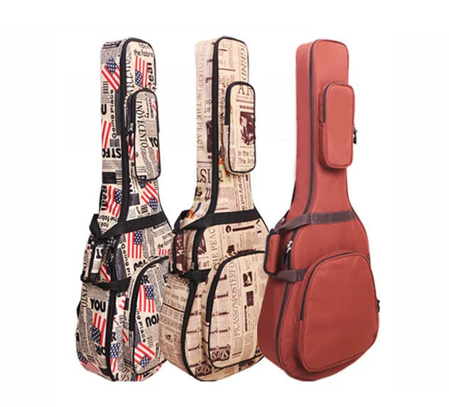 41 дюймов Акустическая классическая гитара сумка чехол рюкзак Регулируемый плечевой ремень портативный утолщаются мягкий