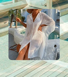 CCHD Sexy Mini Sarong Skirt Women Chiffon Beach Bikini Cover Up See-Through Wrap Scarf Swimwear Pareo Solid Casual Beach Dress bathing suit wrap cover up