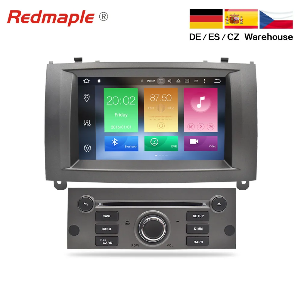 4G RAM Android10.0 автомобильный DVD плеер GPS навигация Мультимедиа Стерео для Peugeot 407 2004 2005