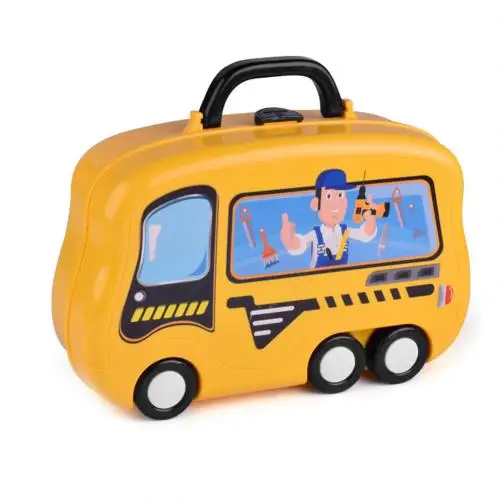 Tool Suitcase 1 Набор, Реалистичная коробка для инструментов, игрушка, набор для дрели, ящик для инструментов, чемодан для детей, ролевые игры, разнорабочий, обучающая игрушка, детский подарок - Цвет: Tool Suitcase