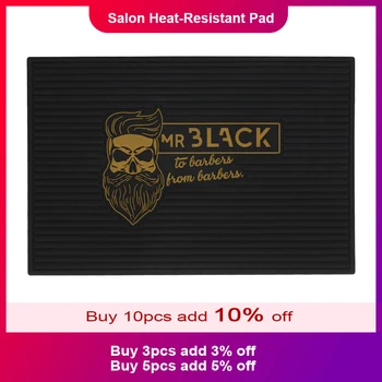 

Hairdressing Tools Pad Anti-skid Silicone Mat Heat-Resistant Pad for Hair Straightener Curling Iron Tools Hair Salon Accessory