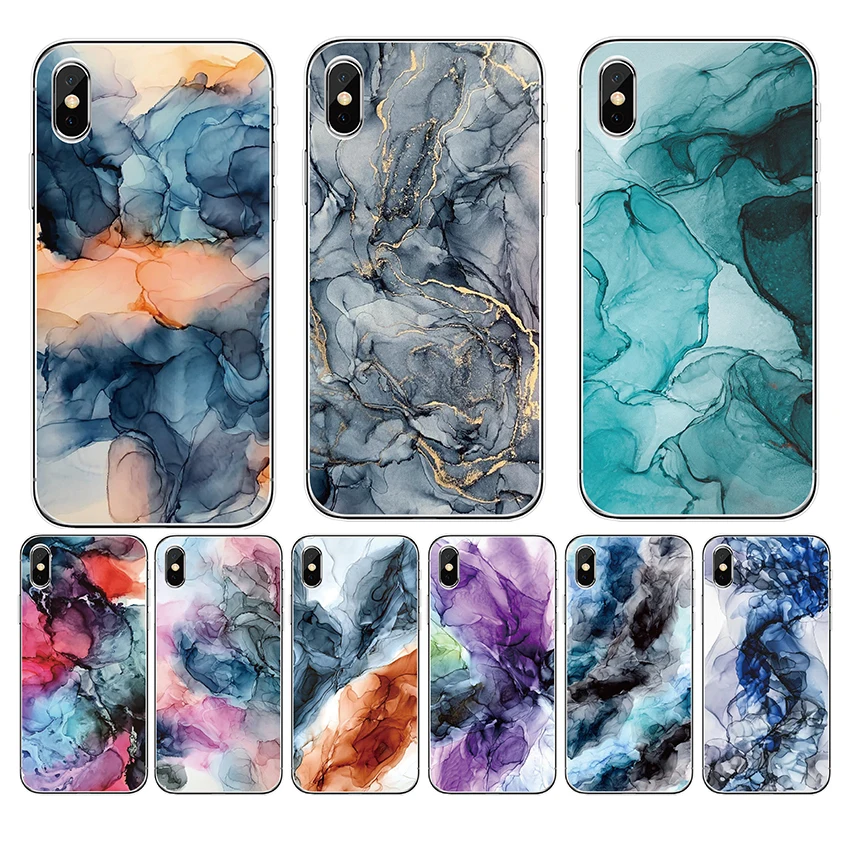 Чехол для Google Pixel 5 5XL2 XL3 4A 4 XL 3A 2 3lite задняя крышка Мраморный Рисунок Мягкий ТПУ